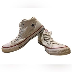 Converse High Top Chuck Taylor All Stars, Women’s Size 8 (White/Cream)